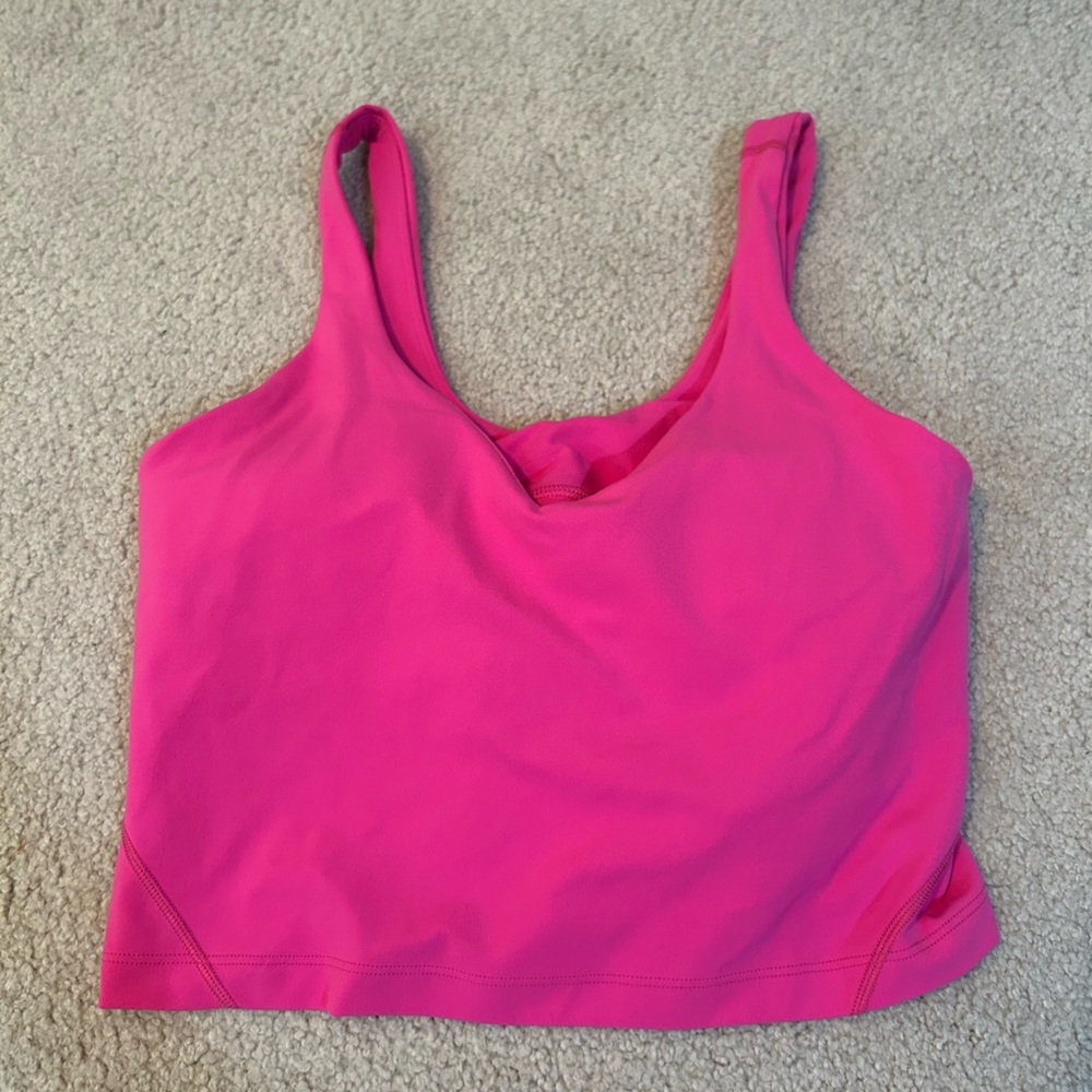Lulu align tank size 8 worn once